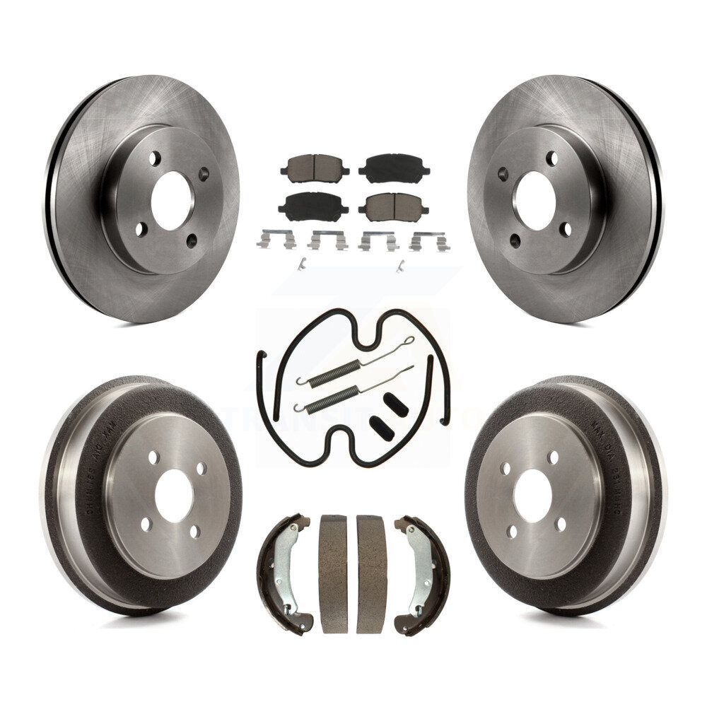 [Avant + Arrière] Kit de Disque et plaquette (céramique) de frein pour Chevrolet Cobalt Saturn Ion Pontiac Pursuit K8C-102215