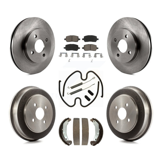 [Avant + Arrière] Kit de Disque et plaquette (céramique) de frein pour Chevrolet Cobalt Saturn Ion Pontiac Pursuit K8C-102215