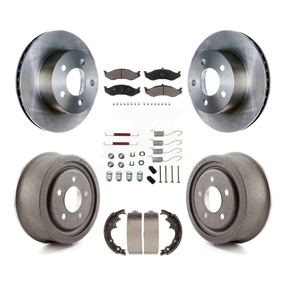 [Avant + Arrière] Kit de Disque et plaquette (céramique) de frein pour Jeep Wrangler Cherokee K8C-102219