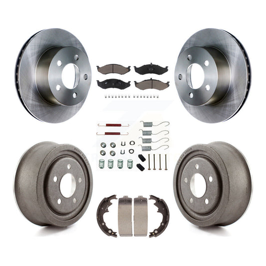 [Avant + Arrière] Kit de Disque et plaquette (céramique) de frein pour Jeep Wrangler Cherokee K8C-102219