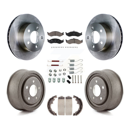 [Avant + Arrière] Kit de Disque et plaquette (céramique) de frein pour 1997-1998 Jeep TJ avec 9" Diameter K8C-102221