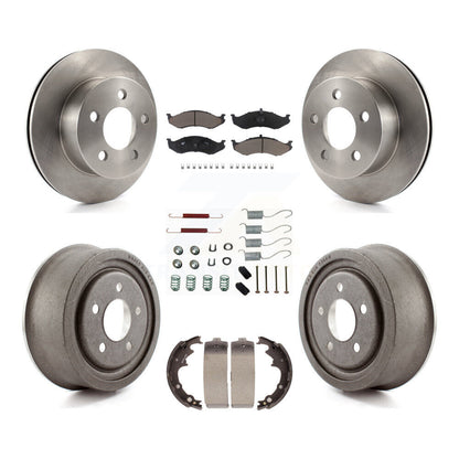 [Avant + Arrière] Kit de Disque et plaquette (céramique) de frein pour 2000 Jeep Wrangler avec 9" Diameter K8C-102232