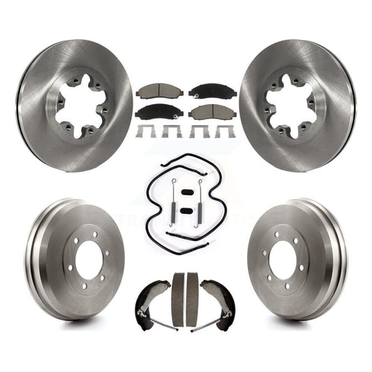[Avant + Arrière] Kit de Disque et plaquette (céramique) de frein pour Chevrolet Colorado GMC Canyon Isuzu i-290 i-280 i-370 i-350 K8C-102235