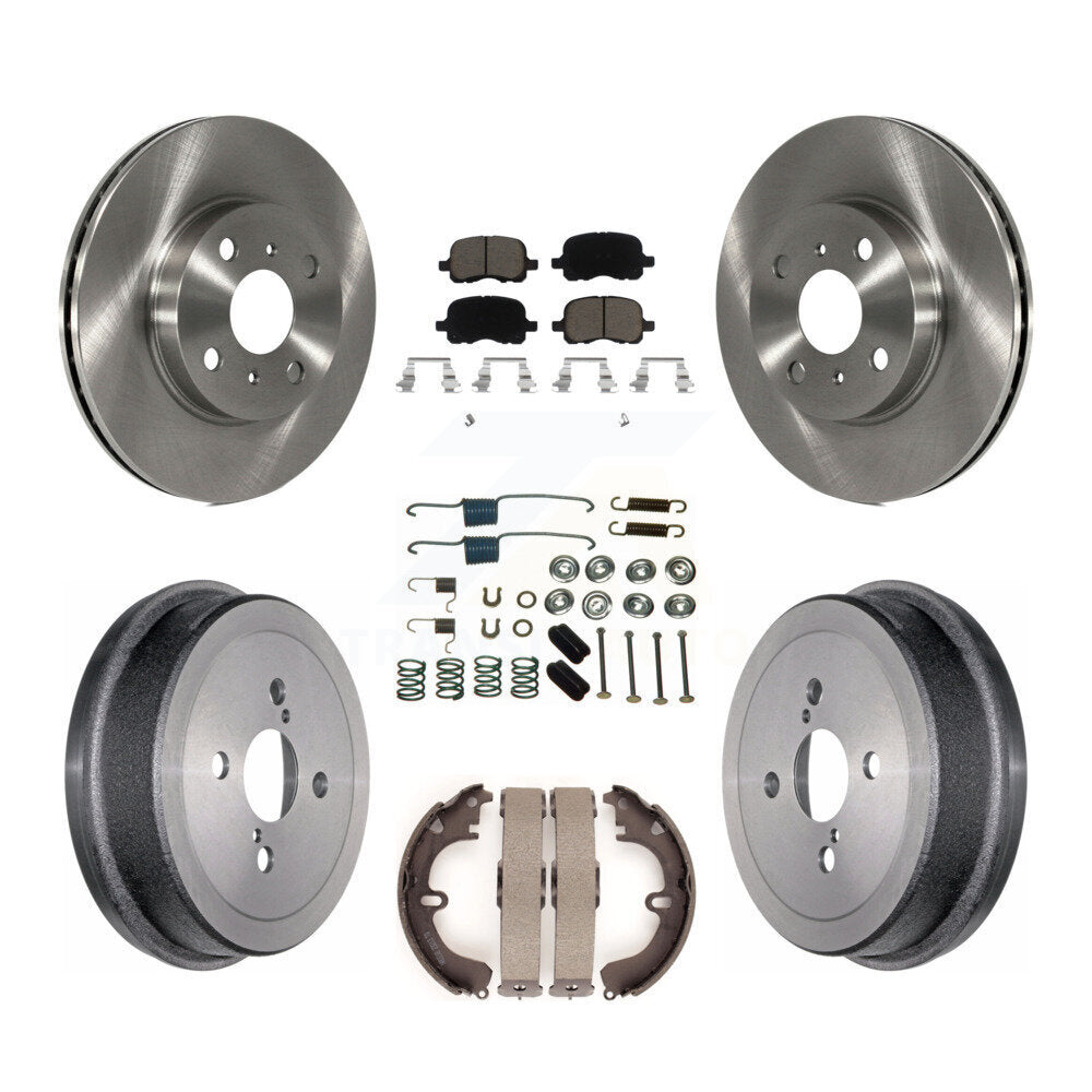 [Avant + Arrière] Kit de Disque et plaquette (céramique) de frein pour Toyota Corolla K8C-102236