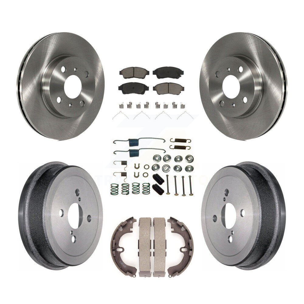 [Avant + Arrière] Kit de Disque et plaquette (céramique) de frein pour 1993-1997 Toyota Corolla Geo Prizm K8C-102238