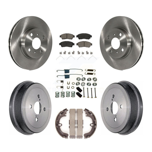 [Avant + Arrière] Kit de Disque et plaquette (céramique) de frein pour 1993-1997 Toyota Corolla Geo Prizm K8C-102238