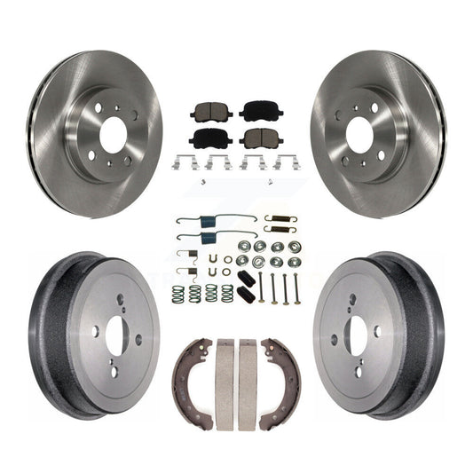 [Avant + Arrière] Kit de Disque et plaquette (céramique) de frein pour 2002 Toyota Corolla From 04 02 K8C-102239