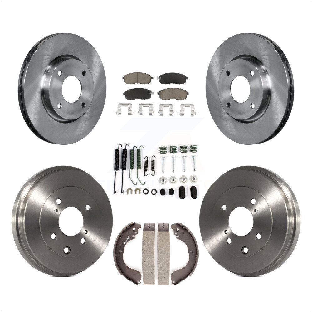 [Avant + Arrière] Kit de Disque et plaquette (céramique) de frein pour Nissan Sentra Versa Cube K8C-102240 par Transit Auto