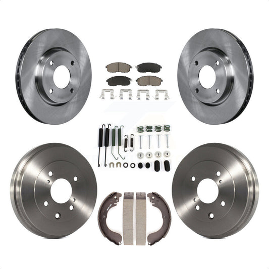 [Avant + Arrière] Kit de Disque et plaquette (céramique) de frein pour Nissan Sentra Versa Cube K8C-102240 par Transit Auto