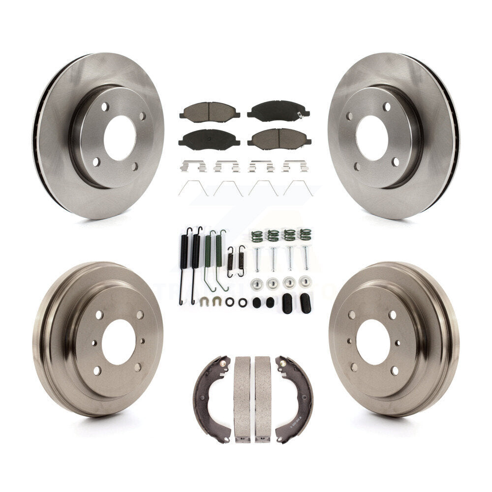 [Avant + Arrière] Kit de Disque et plaquette (céramique) de frein pour 2009-2011 Nissan Versa 1.6L K8C-102245