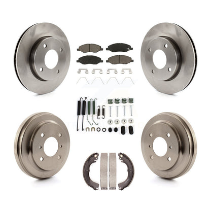 [Avant + Arrière] Kit de Disque et plaquette (céramique) de frein pour 2009-2011 Nissan Versa 1.6L K8C-102245