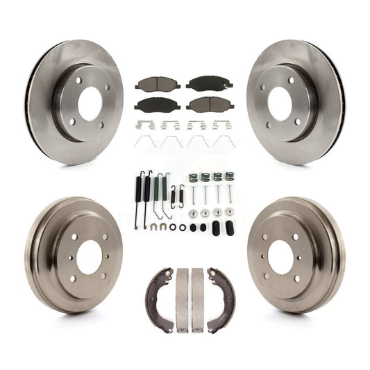 [Avant + Arrière] Kit de Disque et plaquette (céramique) de frein pour 2009-2011 Nissan Versa 1.6L K8C-102245