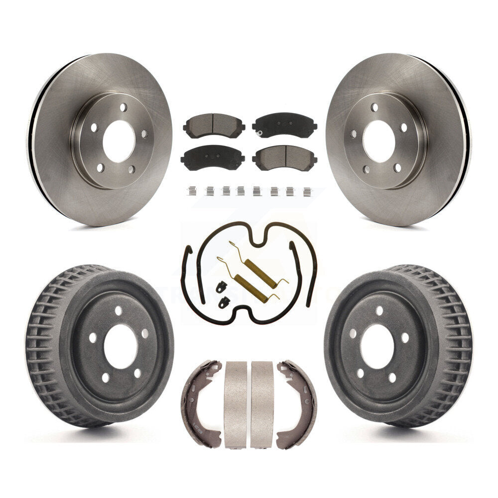 [Avant + Arrière] Kit de Disque et plaquette (céramique) de frein pour 2002-2004 Chevrolet Venture Pontiac Montana Oldsmobile Silhouette K8C-102248