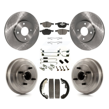 [Avant + Arrière] Kit de Disque et plaquette (céramique) de frein pour 2005-2007 Ford Focus Wheel Bearing Includes K8C-102250