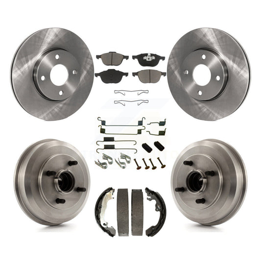 [Avant + Arrière] Kit de Disque et plaquette (céramique) de frein pour 2005-2007 Ford Focus Wheel Bearing Includes K8C-102250