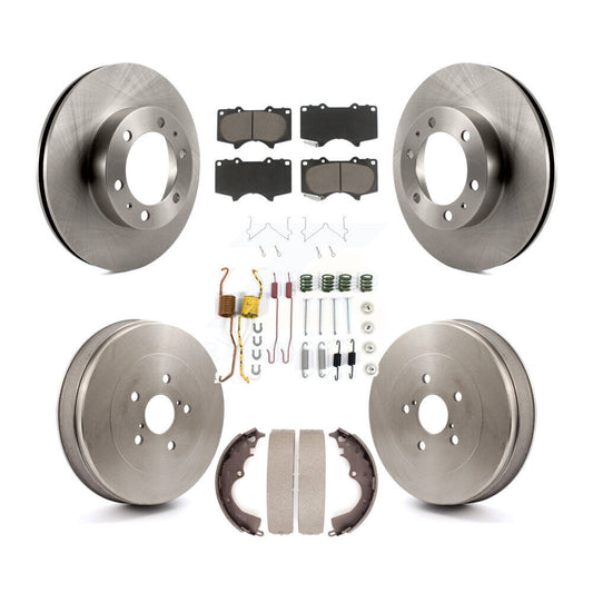[Avant + Arrière] Kit de Disque et plaquette (céramique) de frein pour 2015 Toyota Tacoma RWD avec 6 Lug Wheels K8C-102255
