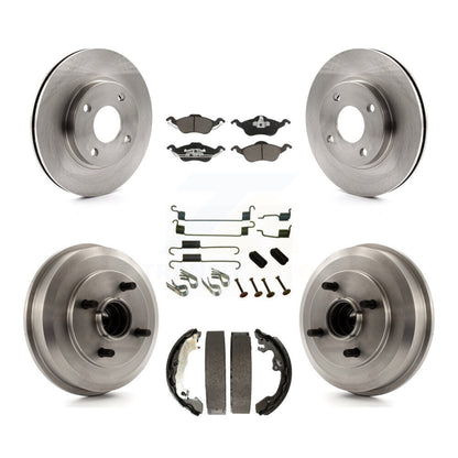 [Avant + Arrière] Kit de Disque et plaquette (céramique) de frein pour Ford Focus Wheel Bearing Includes K8C-102258