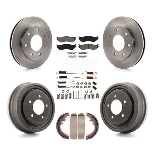 [Avant + Arrière] Kit de Disque et plaquette (céramique) de frein pour 1999 Ford F-150 4WD avec 7 Lug Wheels K8C-102264