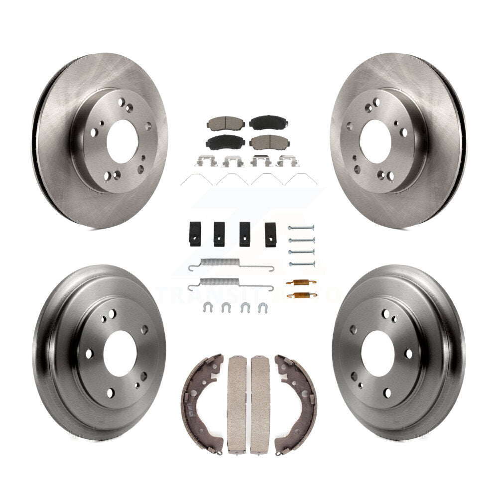 [Avant + Arrière] Kit de Disque et plaquette (céramique) de frein pour 2015 Honda Civic LX avec Manual transmission K8C-102271