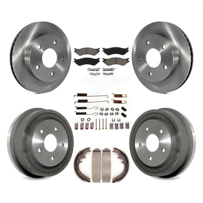 [Avant + Arrière] Kit de Disque et plaquette (céramique) de frein pour 2000-2001 Dodge Ram 1500 RWD K8C-102272 par Transit Auto
