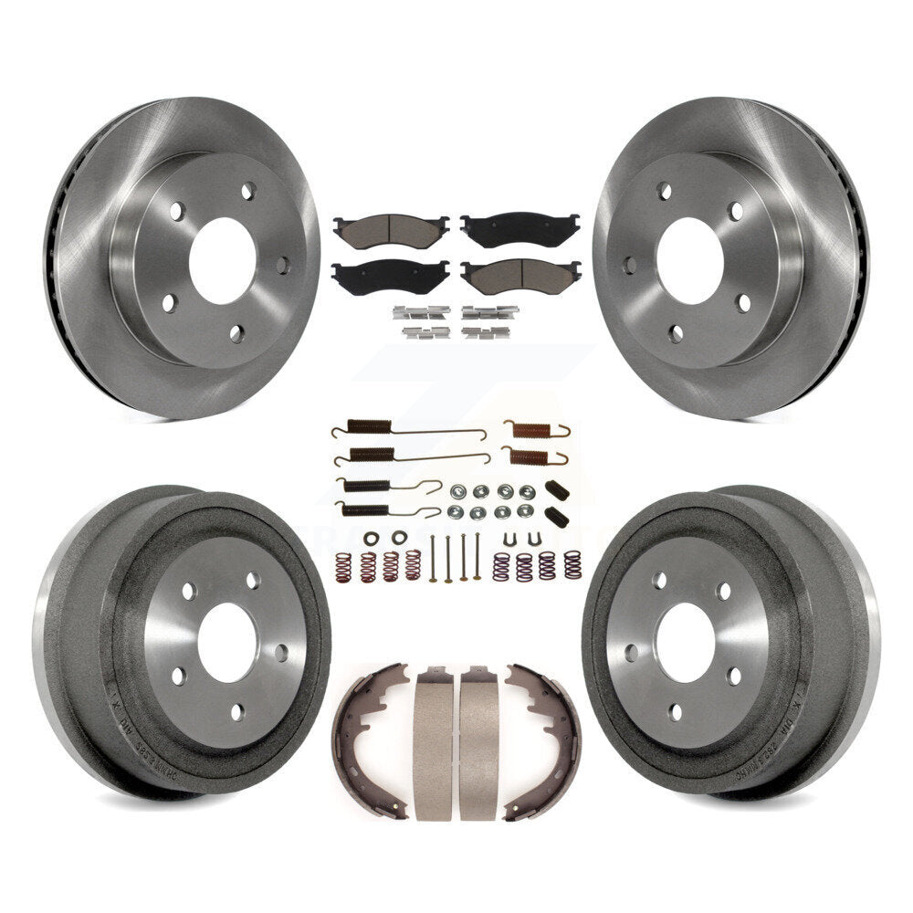 [Avant + Arrière] Kit de Disque et plaquette (céramique) de frein pour 2000-2001 Dodge Ram 1500 RWD K8C-102272