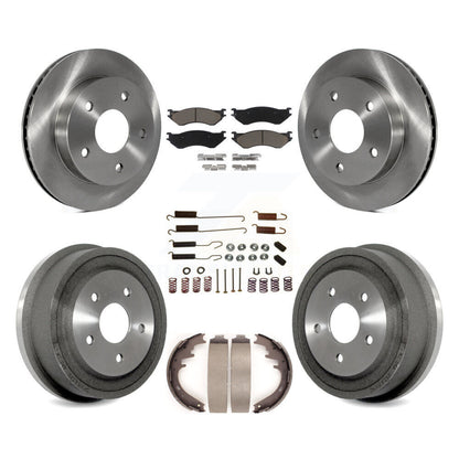 [Avant + Arrière] Kit de Disque et plaquette (céramique) de frein pour 2000-2001 Dodge Ram 1500 RWD K8C-102272