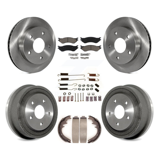 [Avant + Arrière] Kit de Disque et plaquette (céramique) de frein pour 2000-2001 Dodge Ram 1500 RWD K8C-102272