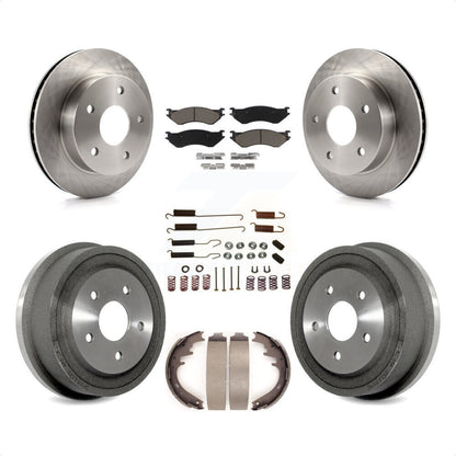 [Avant + Arrière] Kit de Disque et plaquette (céramique) de frein pour 2000-2001 Dodge Ram 1500 4WD K8C-102273 par Transit Auto