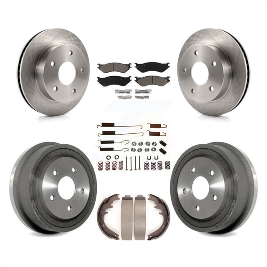 [Avant + Arrière] Kit de Disque et plaquette (céramique) de frein pour 2000-2001 Dodge Ram 1500 4WD K8C-102273 par Transit Auto