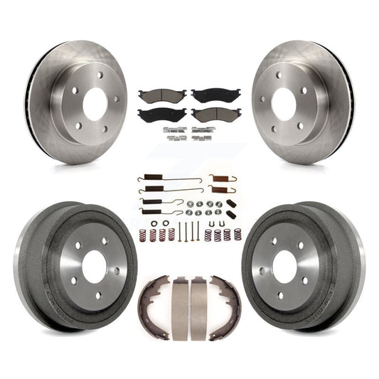 [Avant + Arrière] Kit de Disque et plaquette (céramique) de frein pour 2000-2001 Dodge Ram 1500 4WD K8C-102273