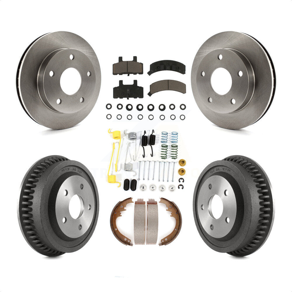 [Avant + Arrière] Kit de Disque et plaquette (céramique) de frein pour 1994-1999 Dodge Ram 1500 4WD K8C-102274 par Transit Auto
