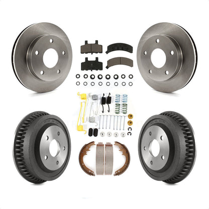 [Avant + Arrière] Kit de Disque et plaquette (céramique) de frein pour 1994-1999 Dodge Ram 1500 4WD K8C-102274 par Transit Auto