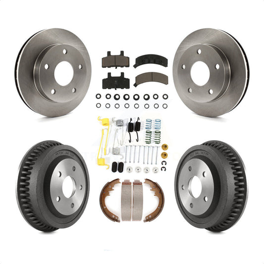 [Avant + Arrière] Kit de Disque et plaquette (céramique) de frein pour 1994-1999 Dodge Ram 1500 4WD K8C-102274 par Transit Auto