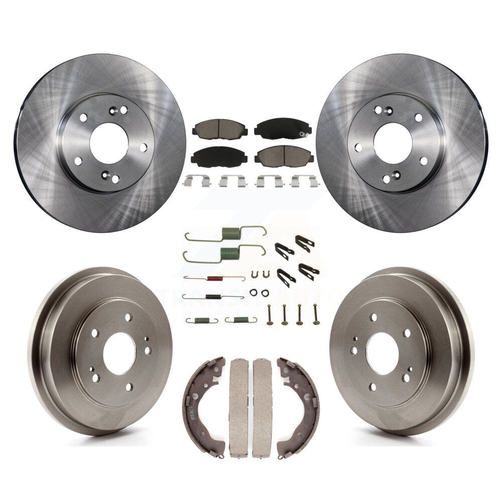 [Avant + Arrière] Kit de Disque et plaquette (céramique) de frein pour 2011 Honda Civic GX K8C-102278