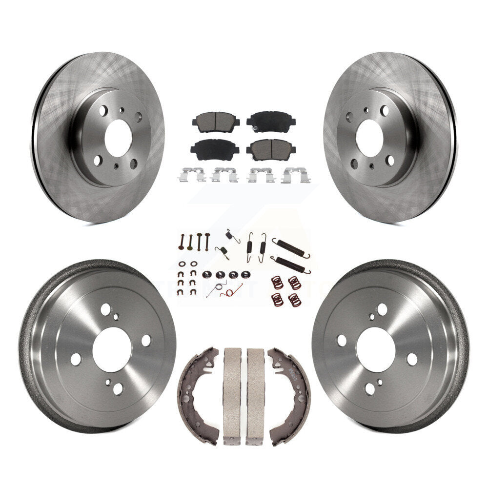 [Avant + Arrière] Kit de Disque et plaquette (céramique) de frein pour 2001-2005 Toyota Echo K8C-102279
