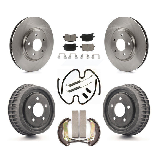 [Avant + Arrière] Kit de Disque et plaquette (céramique) de frein pour 2004 Chevrolet Malibu rear brakes avec 296mm Diameter Rotor K8C-102287