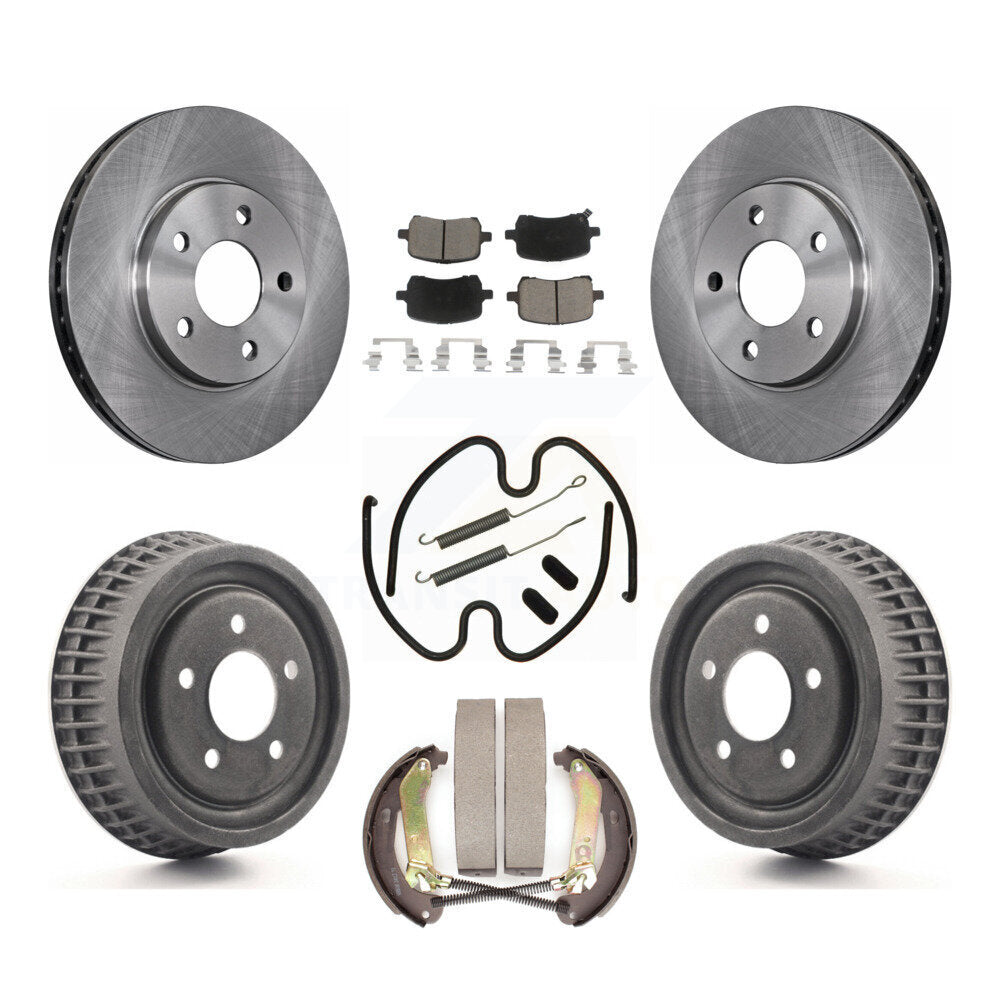 [Avant + Arrière] Kit de Disque et plaquette (céramique) de frein pour 2004 Chevrolet Malibu rear brakes avec 276mm Diameter Rotor K8C-102288