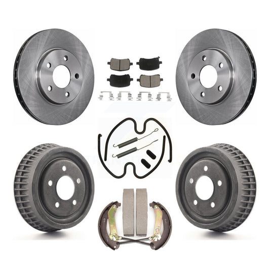 [Avant + Arrière] Kit de Disque et plaquette (céramique) de frein pour 2004 Chevrolet Malibu rear brakes avec 276mm Diameter Rotor K8C-102288