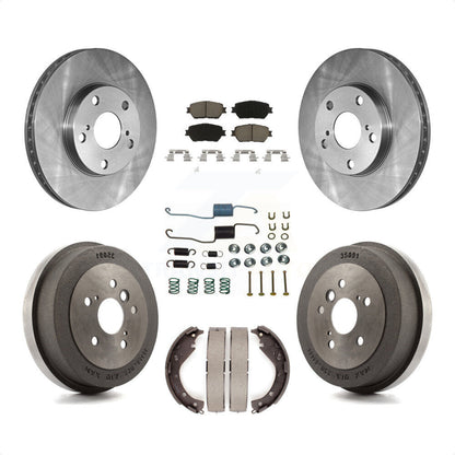 [Avant + Arrière] Kit de Disque et plaquette (céramique) de frein pour 2005 Toyota Camry Base LE Vehicles Manufactured In USA K8C-102298 par Transit Auto