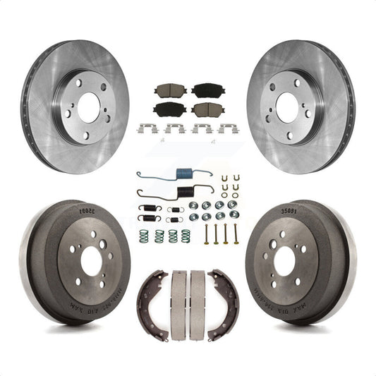 [Avant + Arrière] Kit de Disque et plaquette (céramique) de frein pour 2005 Toyota Camry Base LE Vehicles Manufactured In USA K8C-102298 par Transit Auto