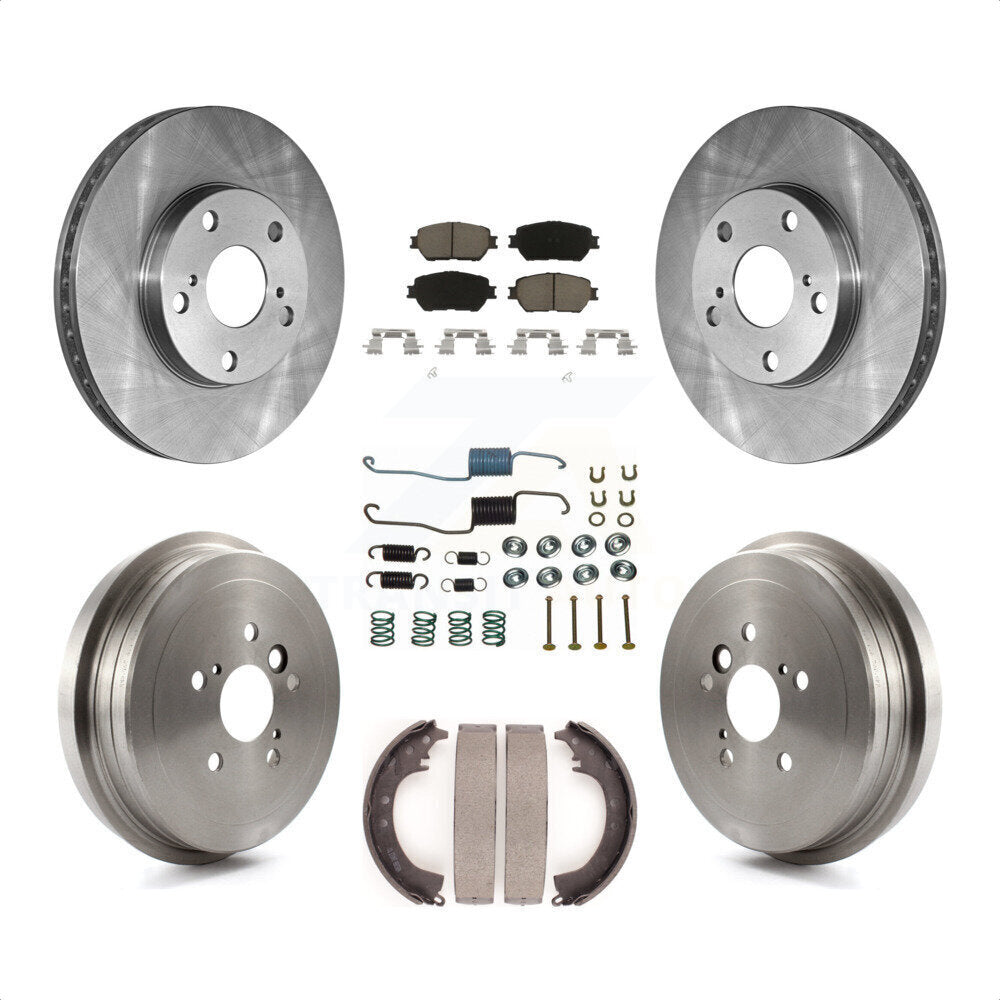 [Avant + Arrière] Kit de Disque et plaquette (céramique) de frein pour 2005-2006 Toyota Camry Base LE Vehicles Manufactured In Japan K8C-102299 par Transit Auto