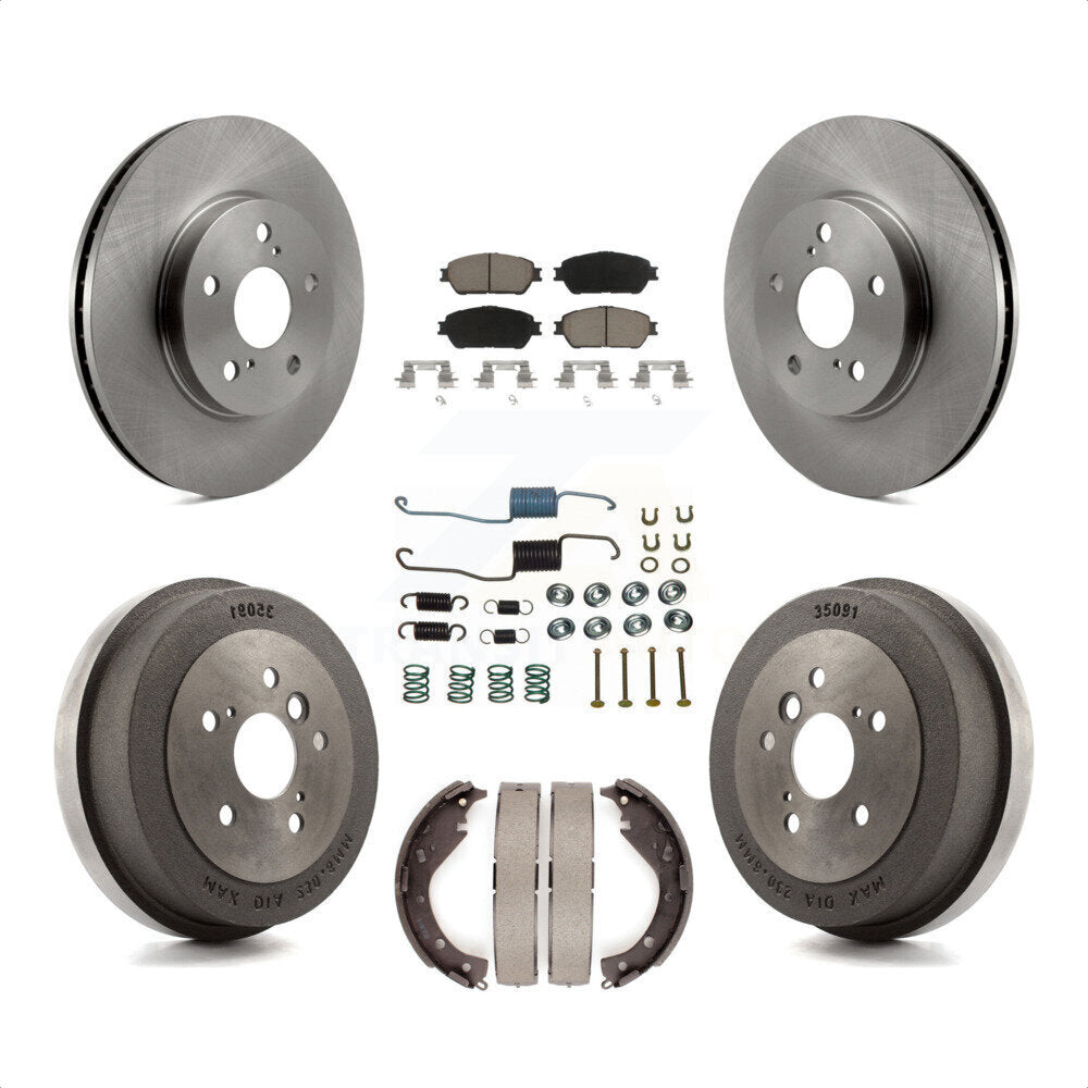 [Avant + Arrière] Kit de Disque et plaquette (céramique) de frein pour 2005 Toyota Camry SE XLE Vehicles Manufactured In USA K8C-102300 par Transit Auto