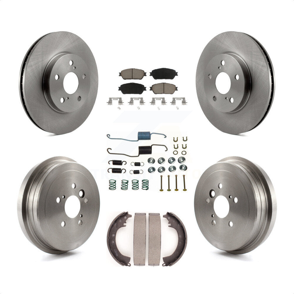 [Avant + Arrière] Kit de Disque et plaquette (céramique) de frein pour 2005-2006 Toyota Camry SE XLE Vehicles Manufactured In Japan K8C-102301 par Transit Auto