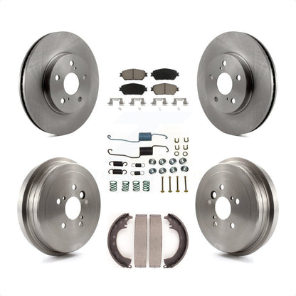 [Avant + Arrière] Kit de Disque et plaquette (céramique) de frein pour 2005-2006 Toyota Camry SE XLE Vehicles Manufactured In Japan K8C-102301 par Transit Auto