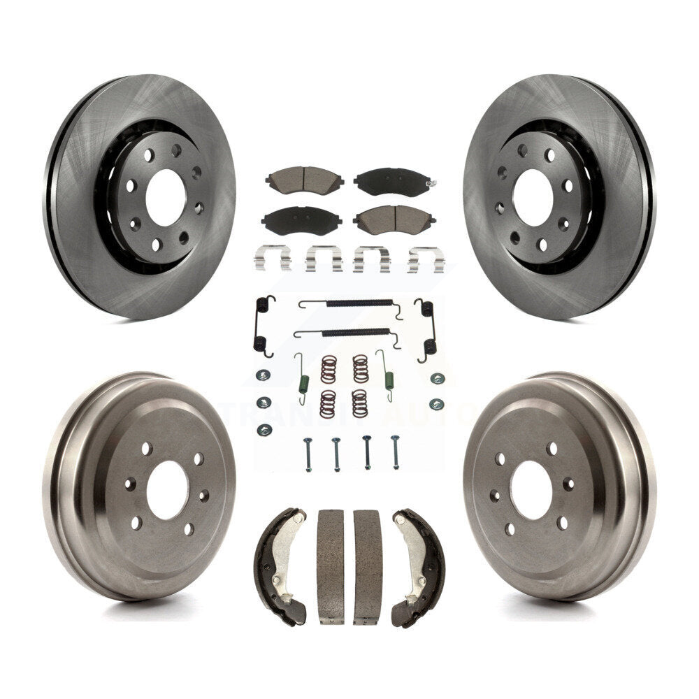 [Avant + Arrière] Kit de Disque et plaquette (céramique) de frein pour Chevrolet Aveo Spark Aveo5 Pontiac G3 Suzuki Wave Wave5 Swift+ K8C-102303