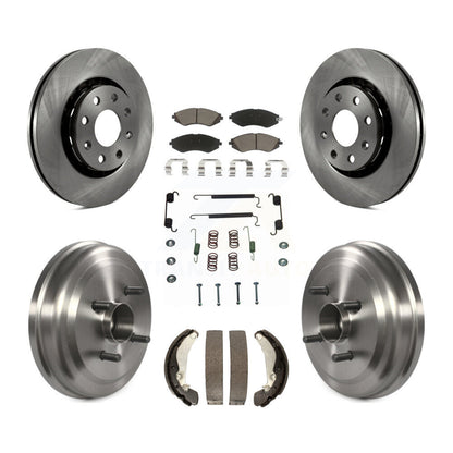 [Avant + Arrière] Kit de Disque et plaquette (céramique) de frein pour Chevrolet Aveo Aveo5 Pontiac G3 Wave Wave5 avec Hub Assembly K8C-102304