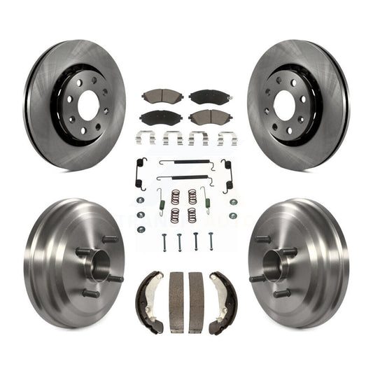 [Avant + Arrière] Kit de Disque et plaquette (céramique) de frein pour Chevrolet Aveo Aveo5 Pontiac G3 Wave Wave5 avec Hub Assembly K8C-102304