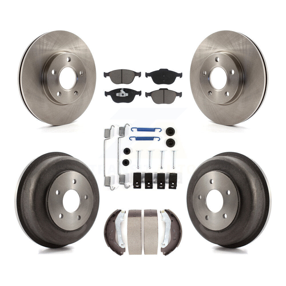 [Avant + Arrière] Kit de Disque et plaquette (céramique) de frein pour 2010-2013 Ford Connect K8C-102307
