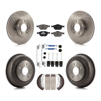 [Avant + Arrière] Kit de Disque et plaquette (céramique) de frein pour 2010-2013 Ford Connect K8C-102307