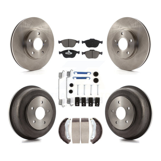 [Avant + Arrière] Kit de Disque et plaquette (céramique) de frein pour 2010-2013 Ford Connect K8C-102307